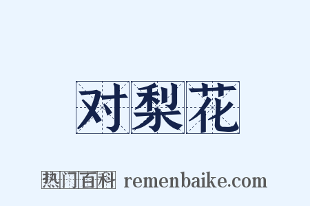 对梨花是什么意思的图片